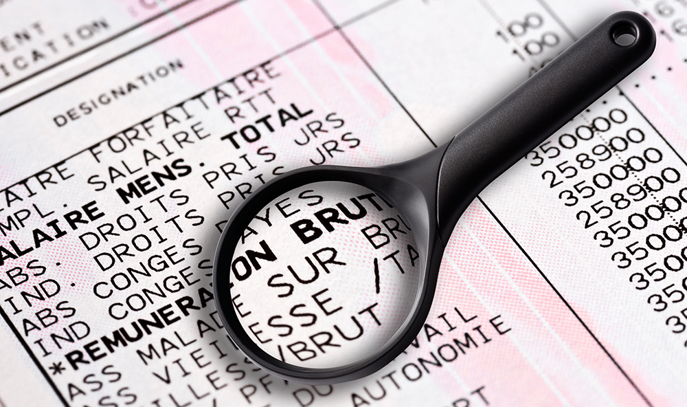 Calcul du payroll et établissement des bulletins de paie